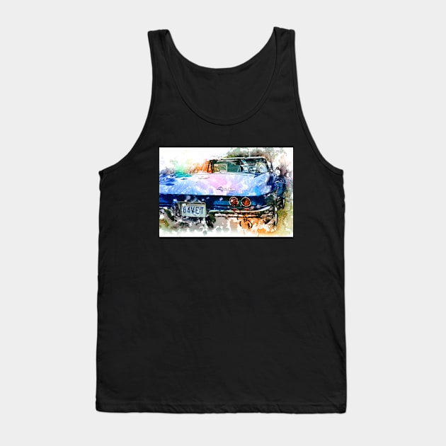 Corvette 1964 - Watercolour Tank Top by hogartharts